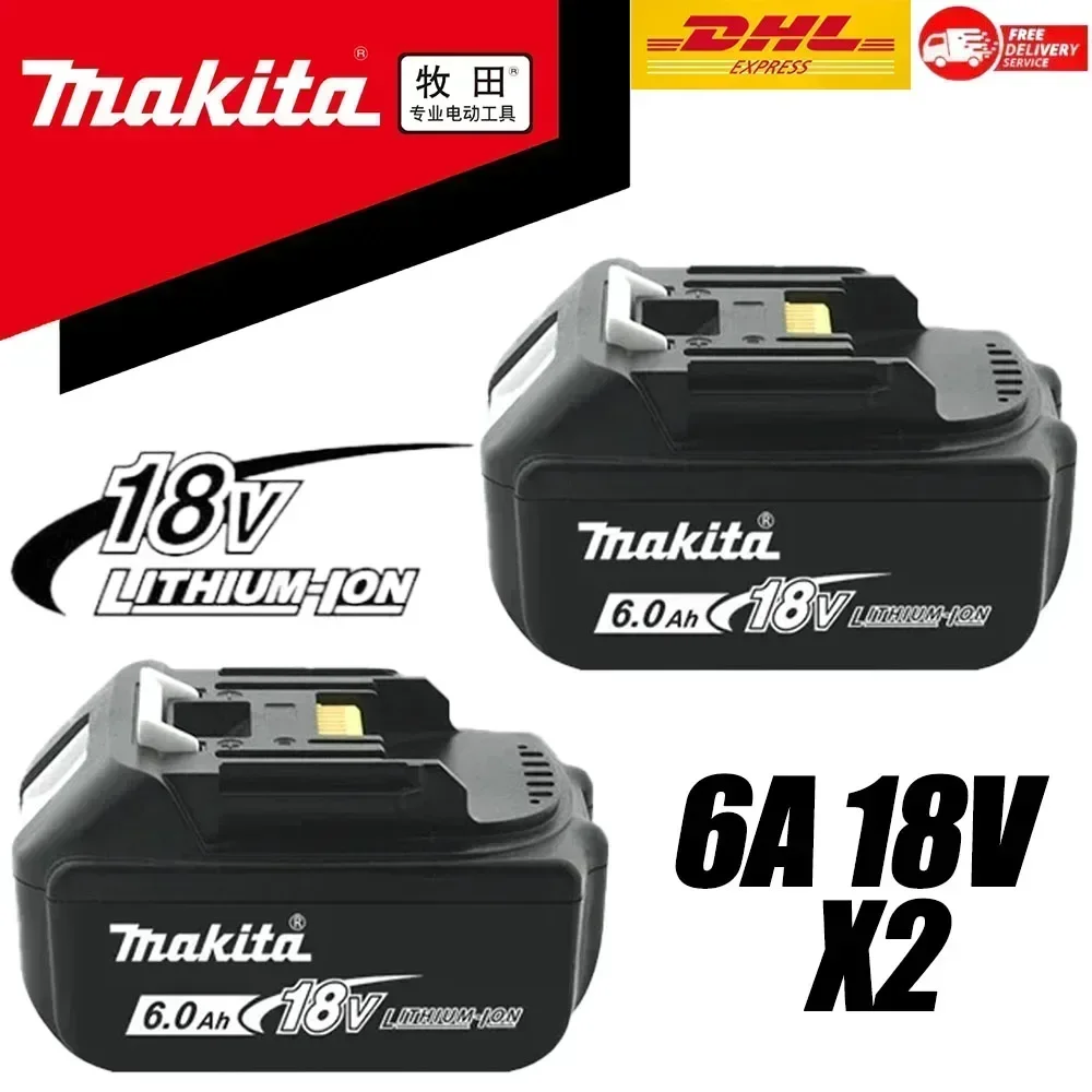 Brand new 6Ah Makita 18V original genuine battery for MAKITA tool BL1830B BL1850B BL1850 BL1840 BL1860 BL1815 Tool DTW700