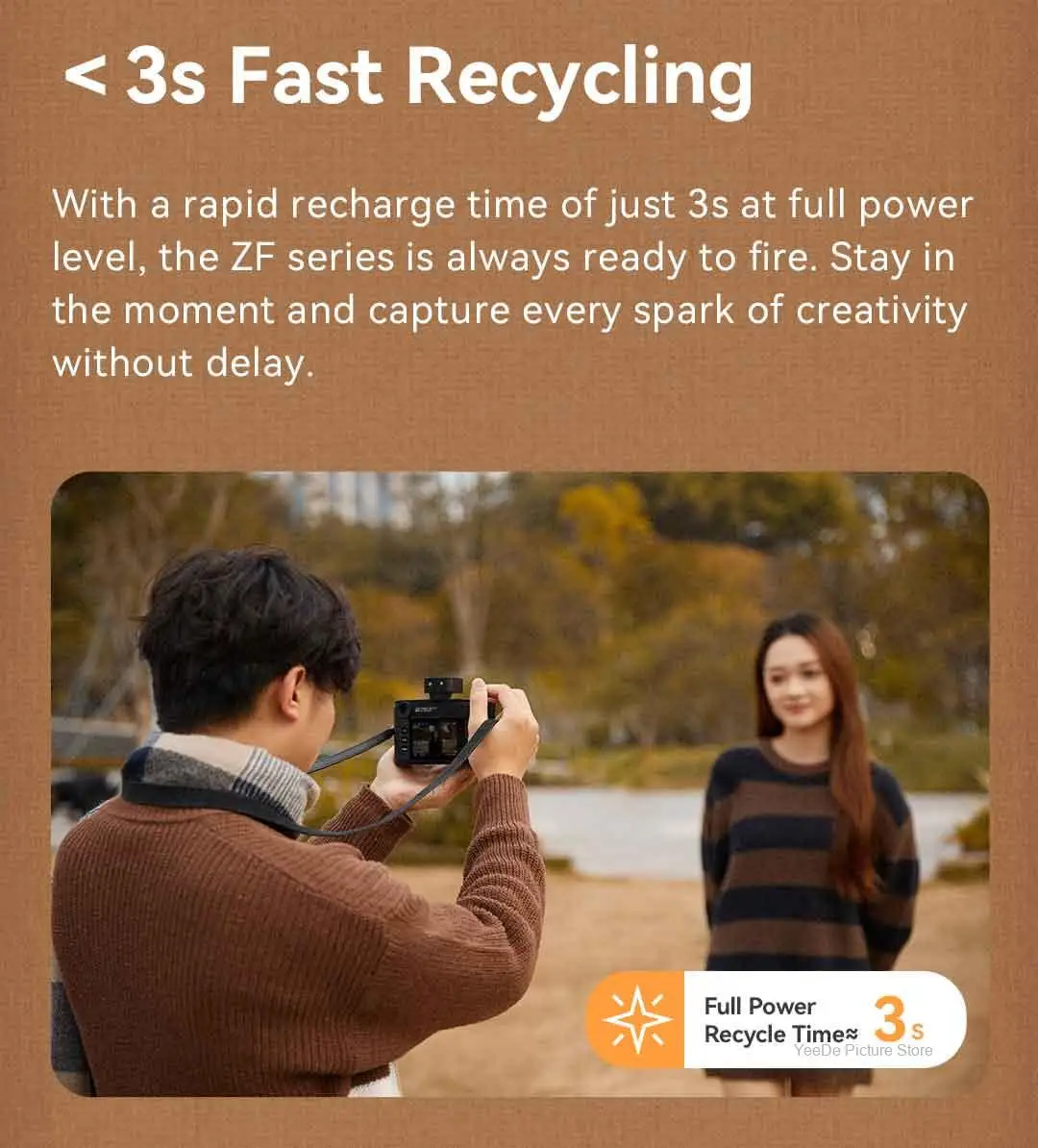 ZENIKO ZF04 ZF08 فلاش ريترو صغير عالمي الحذاء الساخن كاميرا ضوء فلاش ل فوجي XT5 X100 XM5 سوني ZVE10 A7M4 نيكون Z30 كانون R8