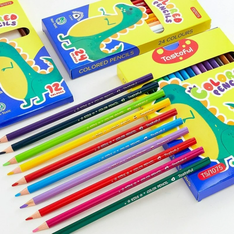 6/12/24/36Pcs Colored Pencils Set Watercolor Drawing Pencils School Office Writing Stationery Drawing Sketching Art Supplies
