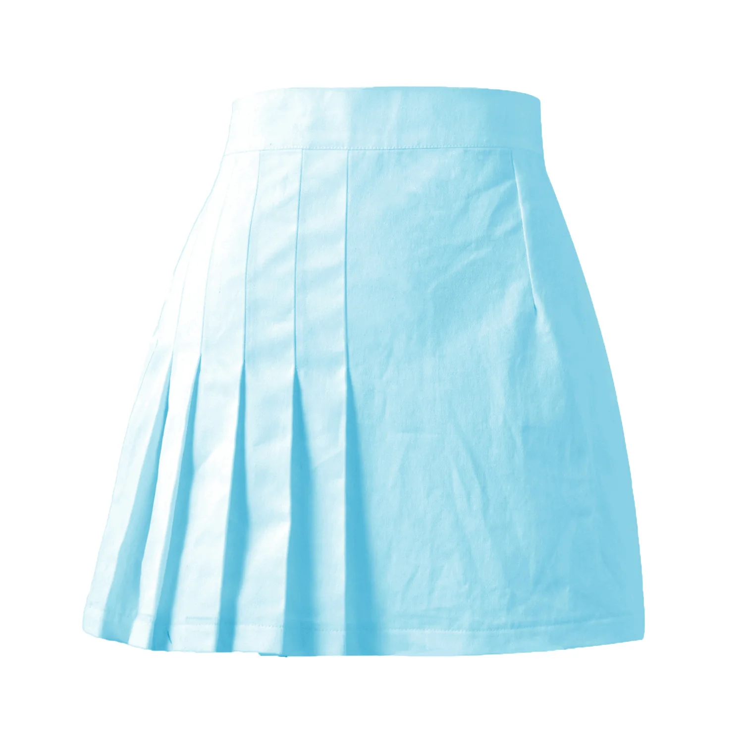Skirts Women 2022 Pleated New Summer Clothes Pure Color Tall Waist Zipper Bust Mini Skirt Dropshipping WSL4430