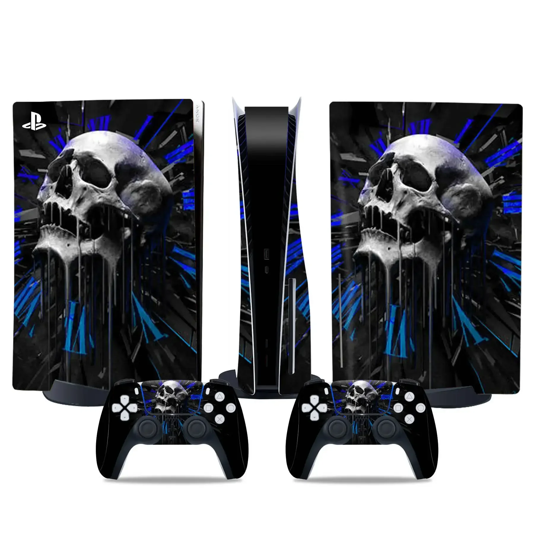 Виниловые скины Skeleton Art для консоли и контроллера PS5