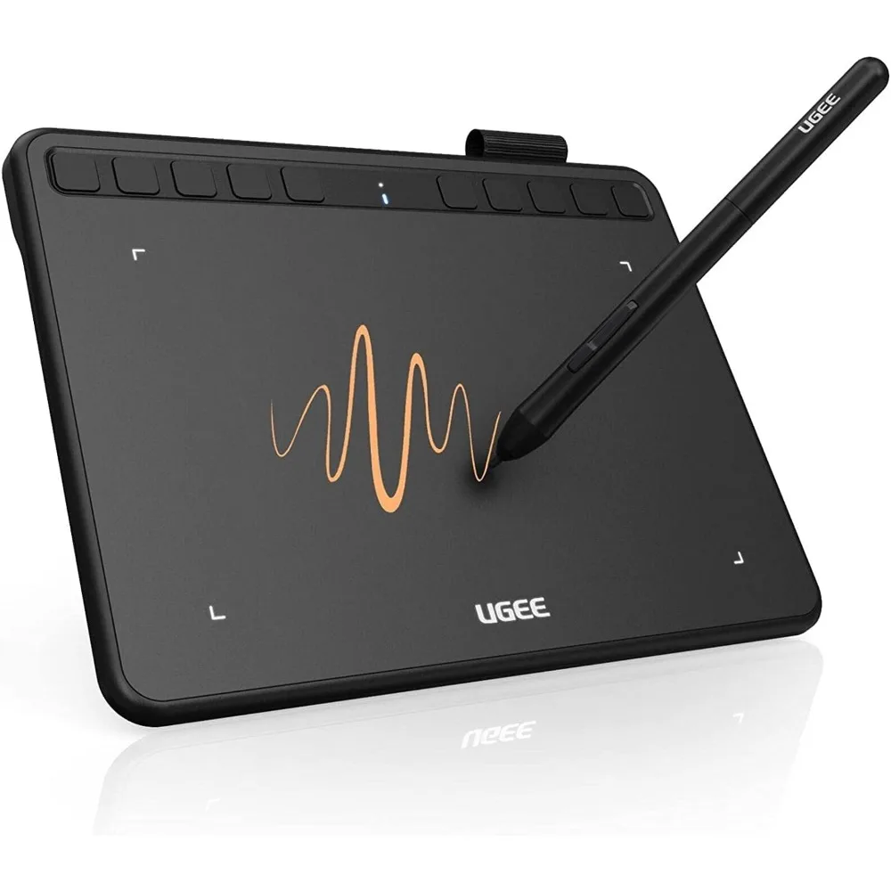 Digital Graphics Tablet with Tilt Function and 8192 Pressure Sensitivity for Drawing and Art on Multiple Devices
