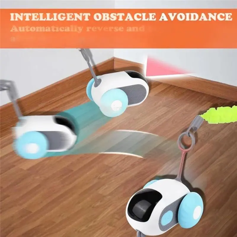 BEDW-Smart Cat Automatic Moving 2 Modes التحكم عن بعد سيارة اللعب التفاعلية تدريب القطط للكلاب