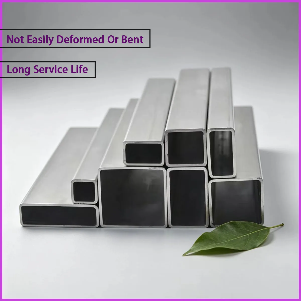 Size 6x6-45x45mm 304 stainless steel square tube is used for building decoration, engineering frame, equipment support,etc