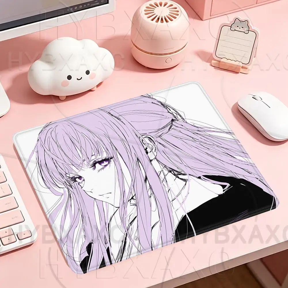 Sousou No Frieren Mousepad Multiple Sizes Large Square Computer Office Game Table Mat Anime F-FrierenES Rubber Anti-slip Deskmat