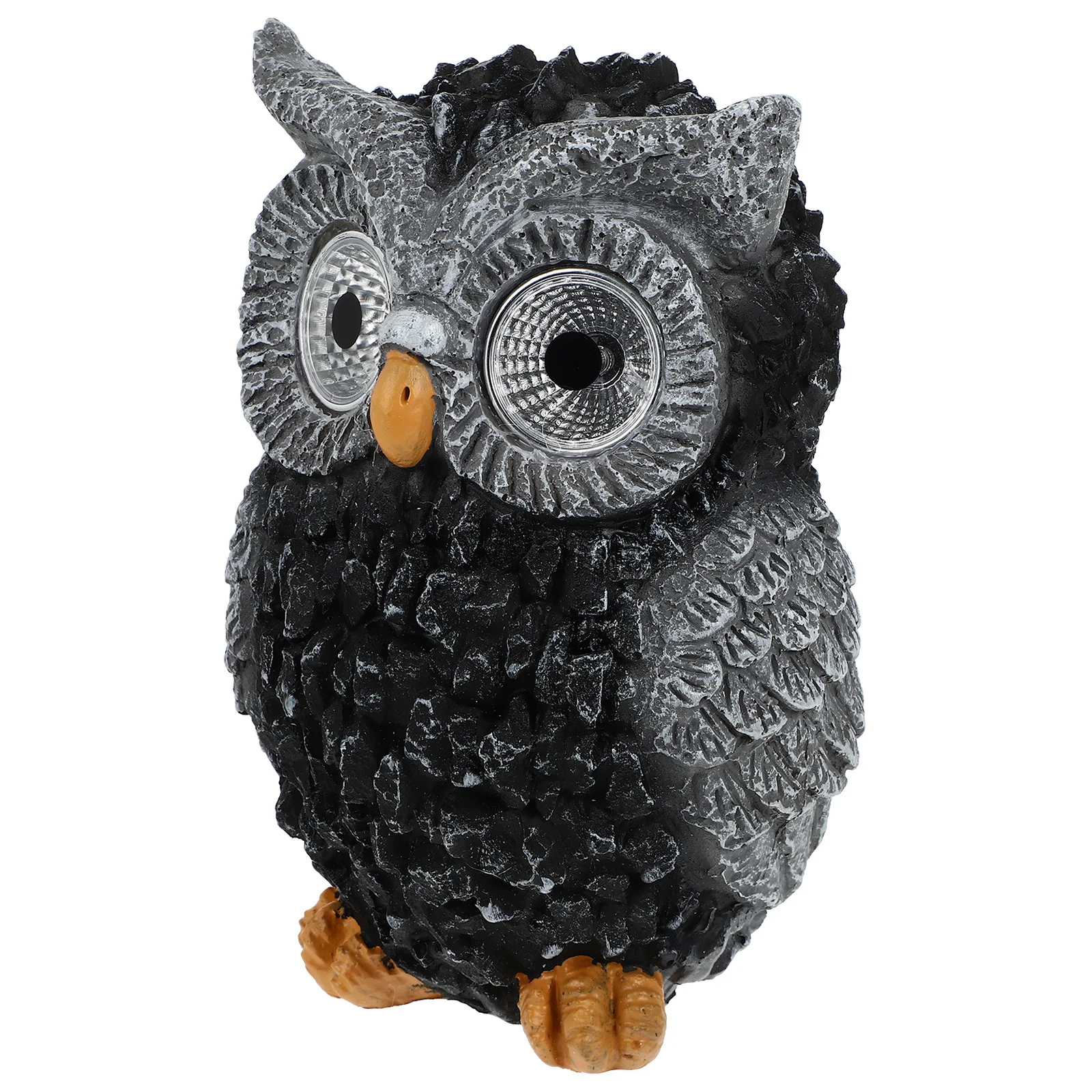

Solar Owl Statue Resin Outdoor Lawn Decor Weatherproof Garden Ornament Solar Powered Backyard Figurines