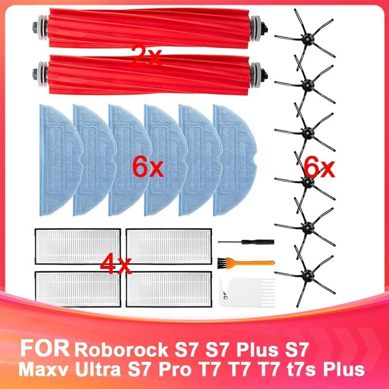 Peças de reposição acessórios para roborock s7 s7 plus s7 maxv s7 maxv ultra s7 pro ultra robô aspirador pó