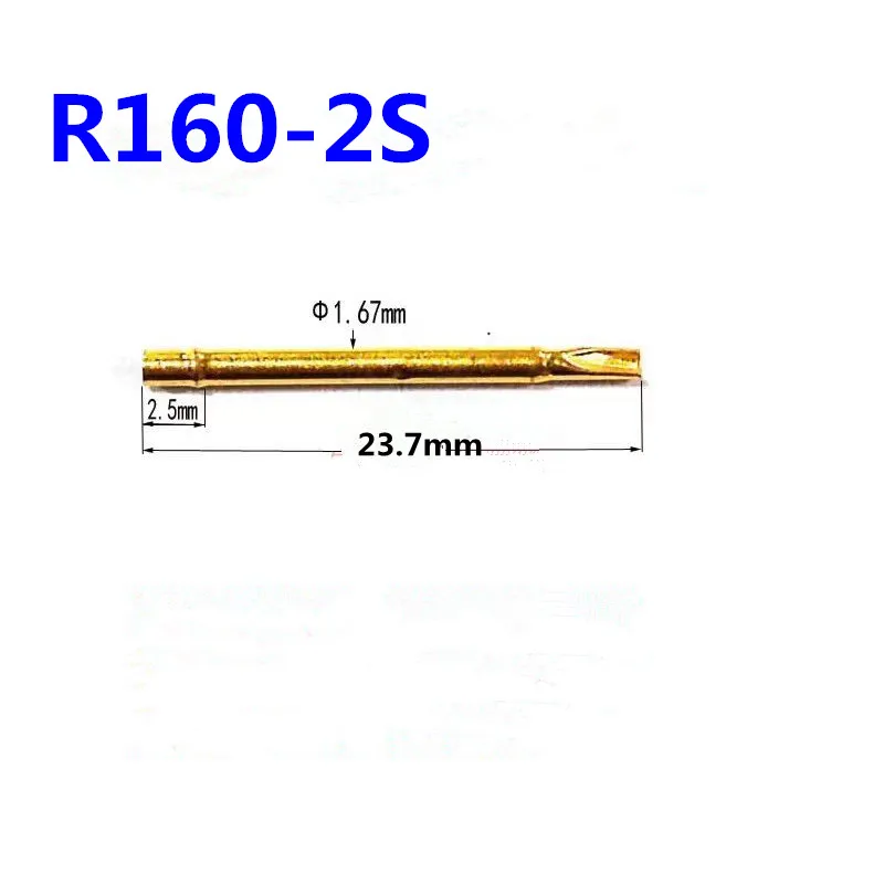 100ชิ้น/แพ็ค R160-2S/R160-3S Test Needle เข็ม1.67มม.ความยาว23.7มม.แขน