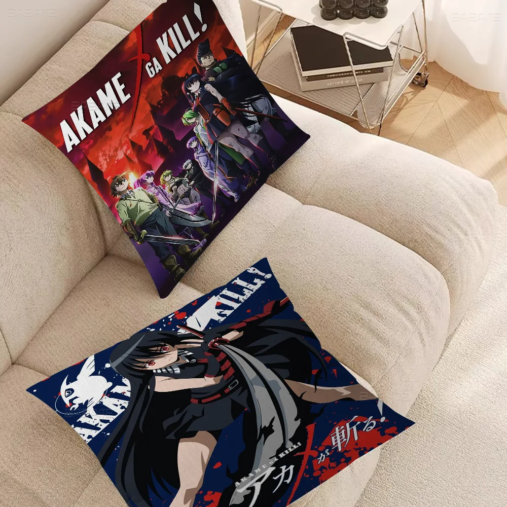 

Akame Ga KILL Cushion Cover Pillow Cover Decor Pillowcase Printed Cushion Case For Couch