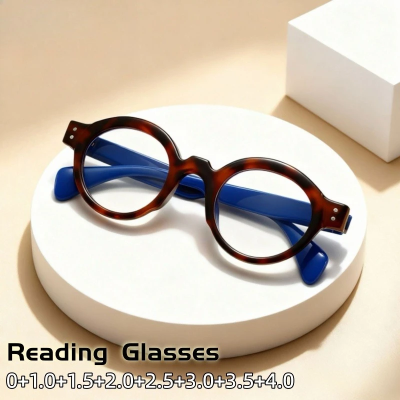 

High-quality Anti-blue Light Reading Glasses Women Japanese and Korean Trends Thick Style Eyeglasses Men Protect Eyes 0 To +4.0