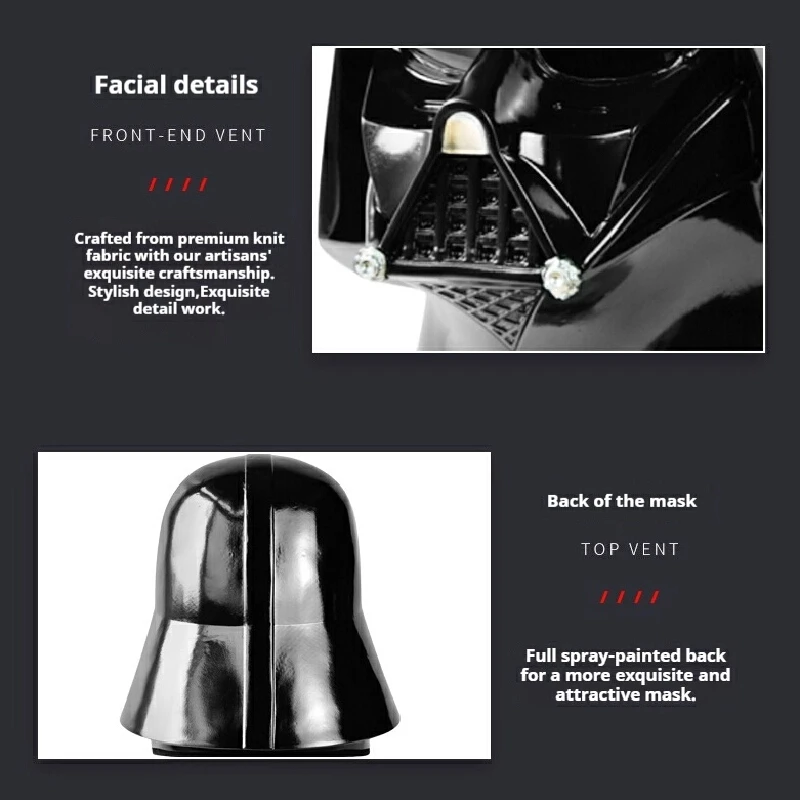 

SW Cosplay Darth Vader Helmet Mask High-Quality Resin Adult Masquerade Carnival Party Prop for Men Halloween Costume Accessory