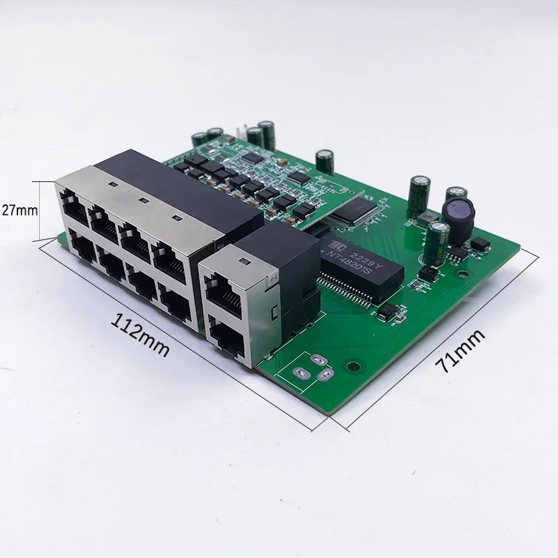 Imagem -02 - Protocolo Padrão 802. 3af at ou 802. 3bt Class8 48v Poe para Fora 48v Poe Switch 1000 Mbps Poe Poort