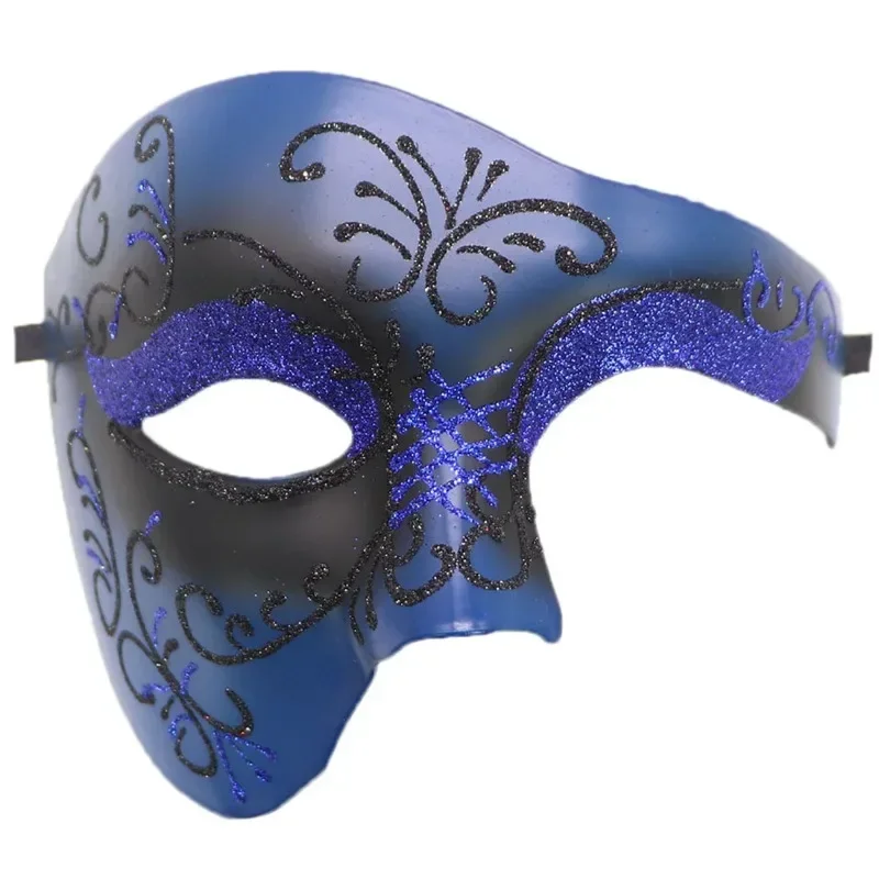 

New Carnival Festival Bar Opera Stage Costume Prop Halloween Party Cosplay Steampunk Phantom Plastic Adult Half Face Mask