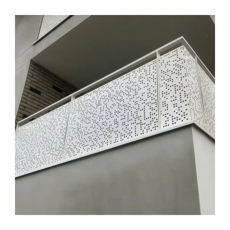 Factory Price Aluminum Staircase Balustrade Panel Outdoor Decorative Cutting Balcony Railing Fence Handrail