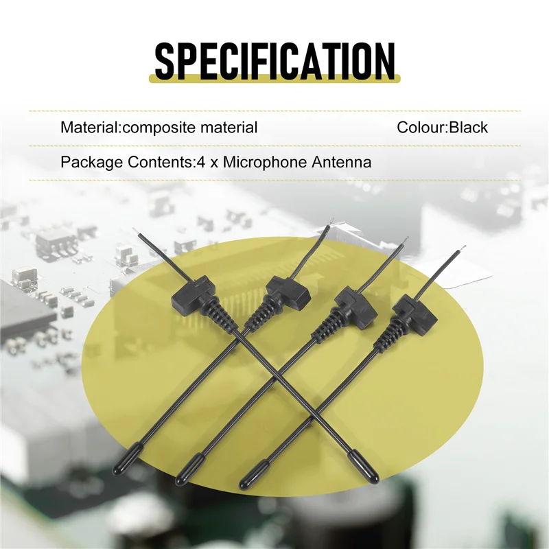 T82C Hot Sale-4 Pcs Microphone Antenna Suitable For Sennheiser EW100G2/100G3 Wireless Microphone Bodypack Repair Mic Part Replac