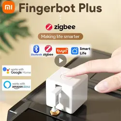 Xiaomi Tuya Zigbee Fingerbot Plus Smart Switch Bot Fingerbot Plus Pusher Button Smart Home Smart Life Voice Control With App