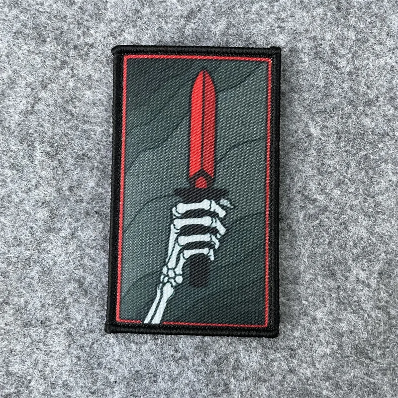 

Battle Preparation Tactical Patch Sword Morale Badge Backpack Decoration Sticker Printing Hook and Loop Patches for Clothing