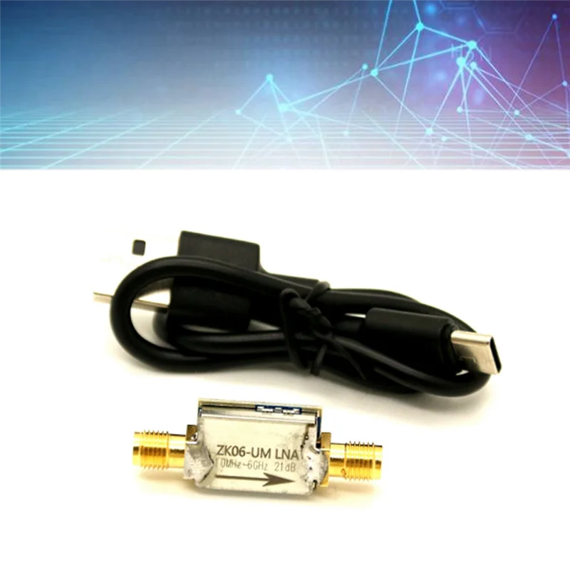 A37T-ZK06-UM سلسلة منخفضة الضوضاء مكبر للصوت 100Khzz6ghz واجهة USB 21Db مكاسب عالية LNA RF وحدة المضخم الطاقة 2 مجموعات