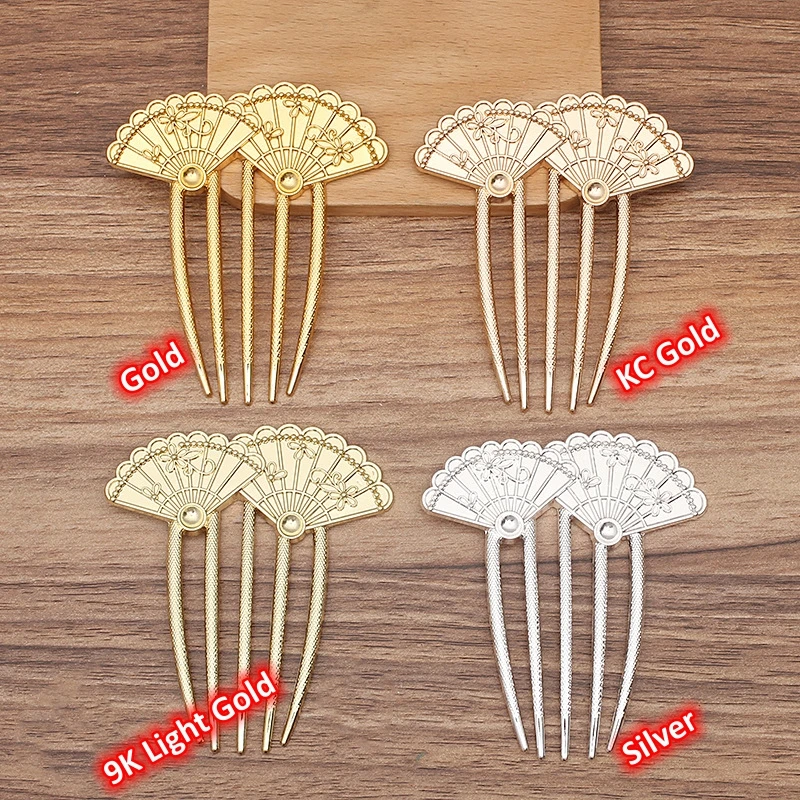 BoYuTe 5 Teeth Alloy Inserted Combs Ancient Court Headdresses Diy Hair Jewelry Accessories Handmade Materials
