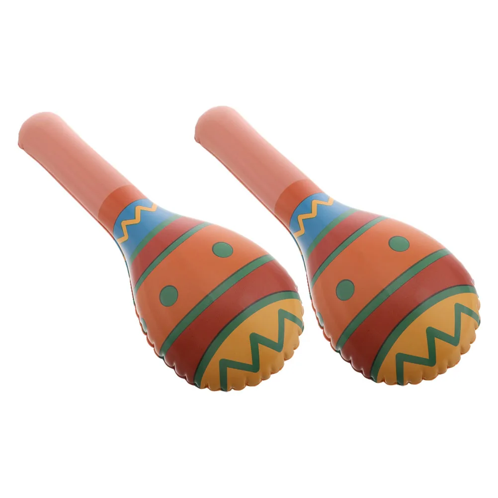

2 Pcs Inflatable Musical Instrument Cinco De Mayo Decorations Pvc Birthday Party Favors