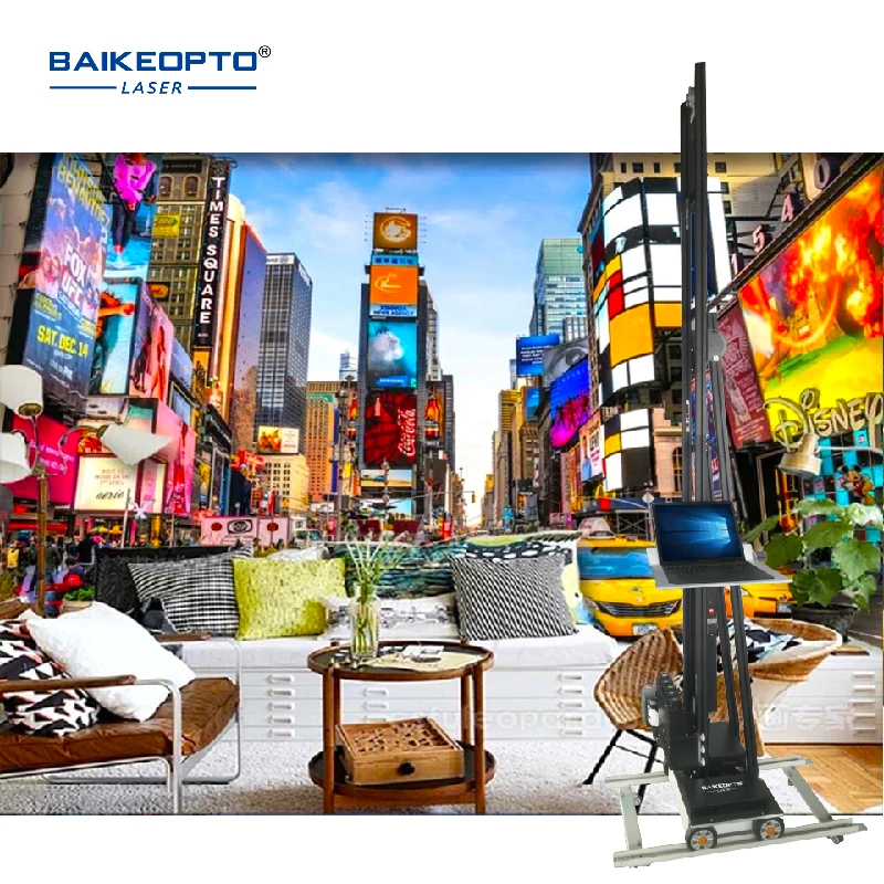 BK-UP600A Five Colors High Speed Vertical Black Rails Durable Printing Wall Printer Machine Vertical Uv Wall and Floor Printer