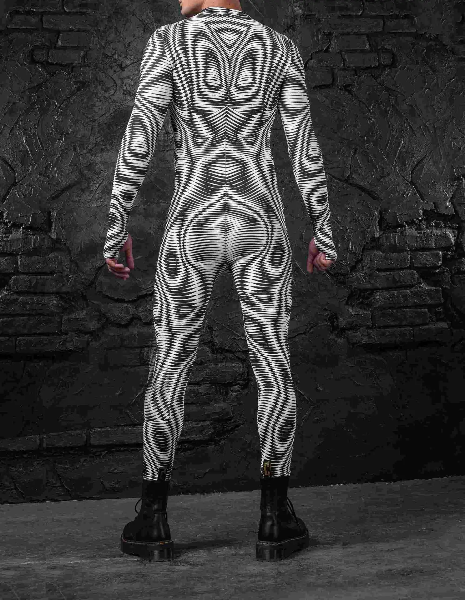 Bunte Mechanische Muskel-Tights Herren Jumpsuit Punk Cosplay Kostüm Bodysuit Party Festival Zentai Radsportbekleidung – Detail 11