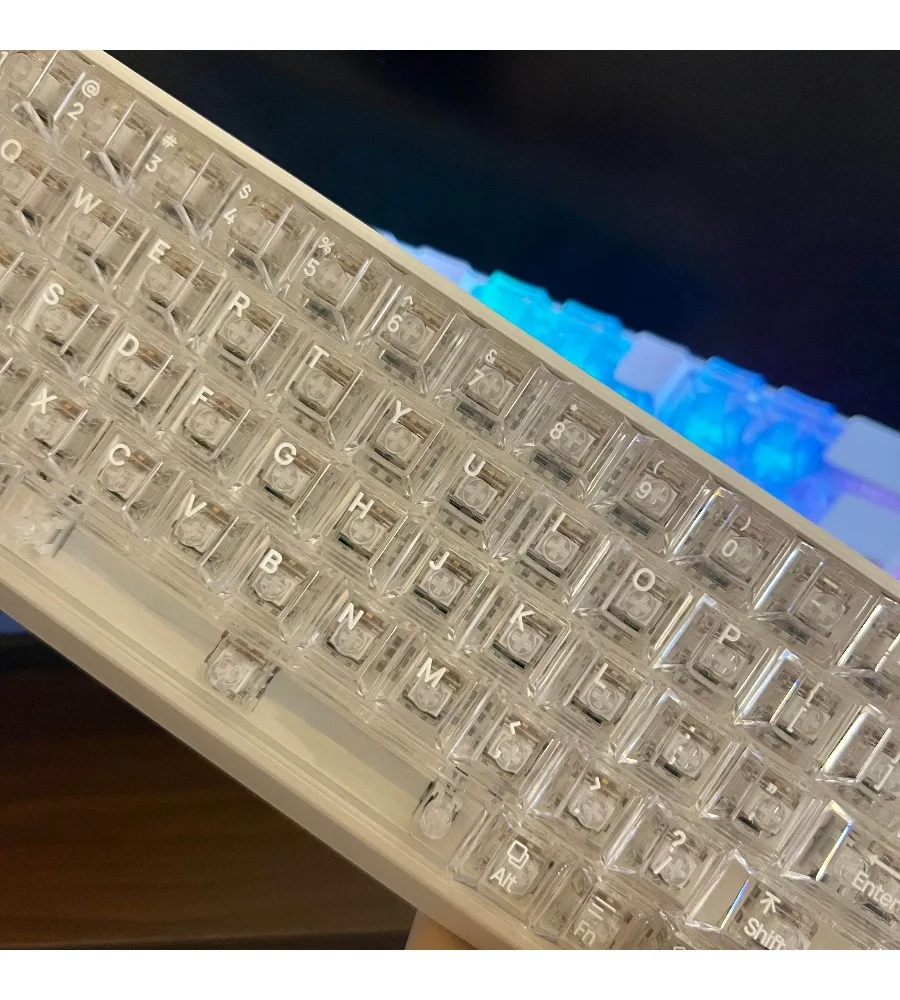 Original factory height from ace68wooting little bee night demon keycap (ice crystal transparent) ice soul snow PC