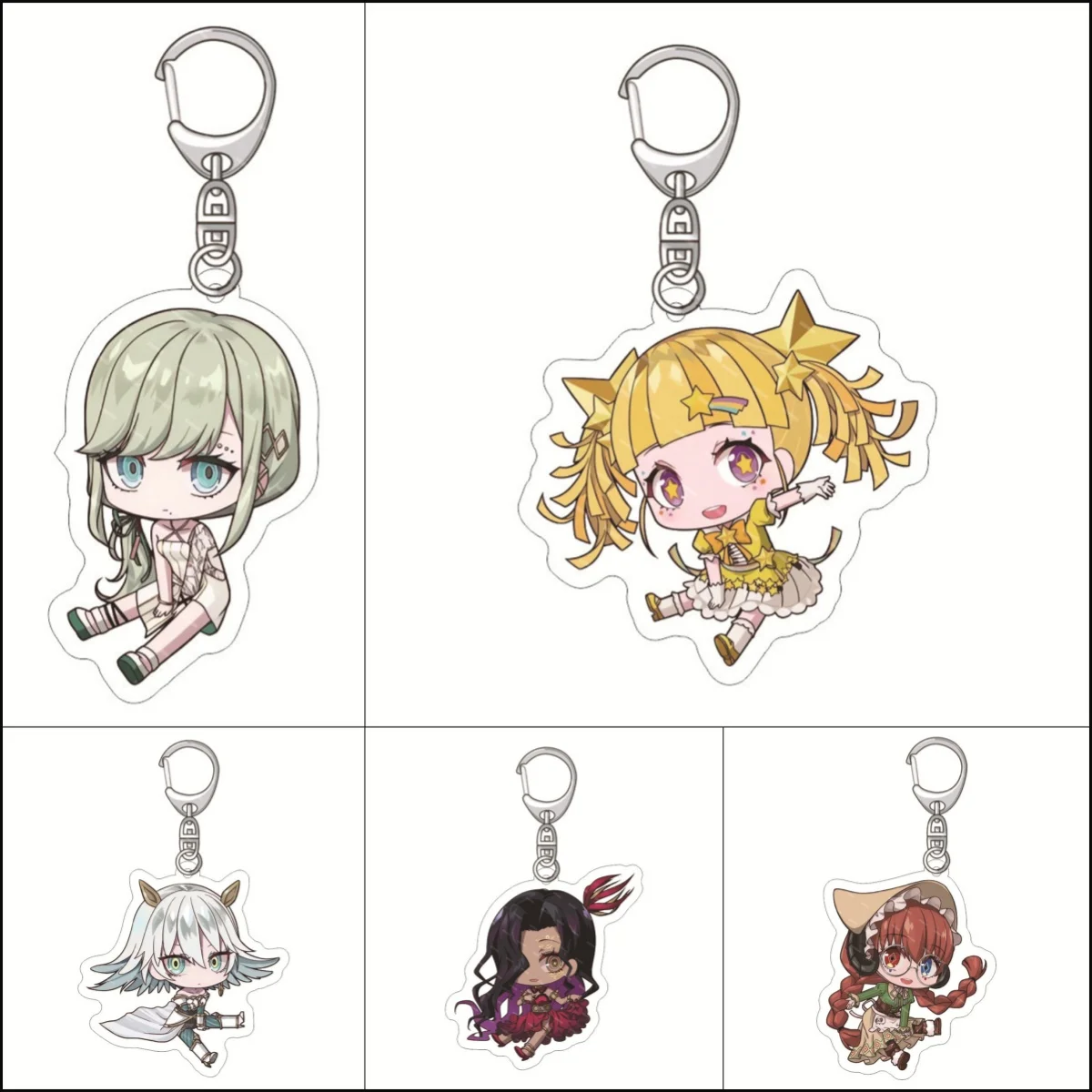 Anime Takt op Destiny Takt Asahina Nutcracker Acrylic Keychain Unmei Anna Schneider Keyrings Cosplay Figure firend Toy Gifts