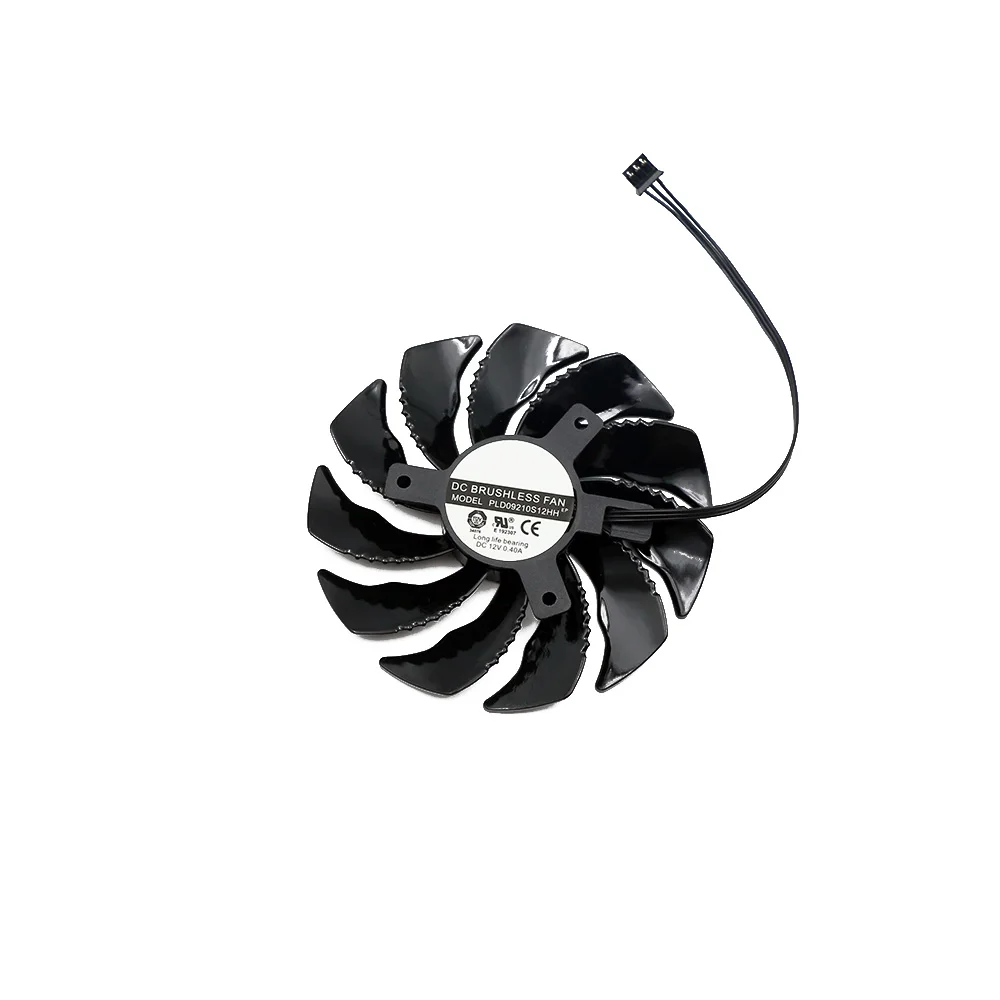 PLD09210S12HH 선풍기 쿨러, 기가바이트 지포스 GTX 1050 1050Ti RX 550 560 미니 ITX G1 선풍기, 12V 0.40A, GTX1050 RX560 RX550