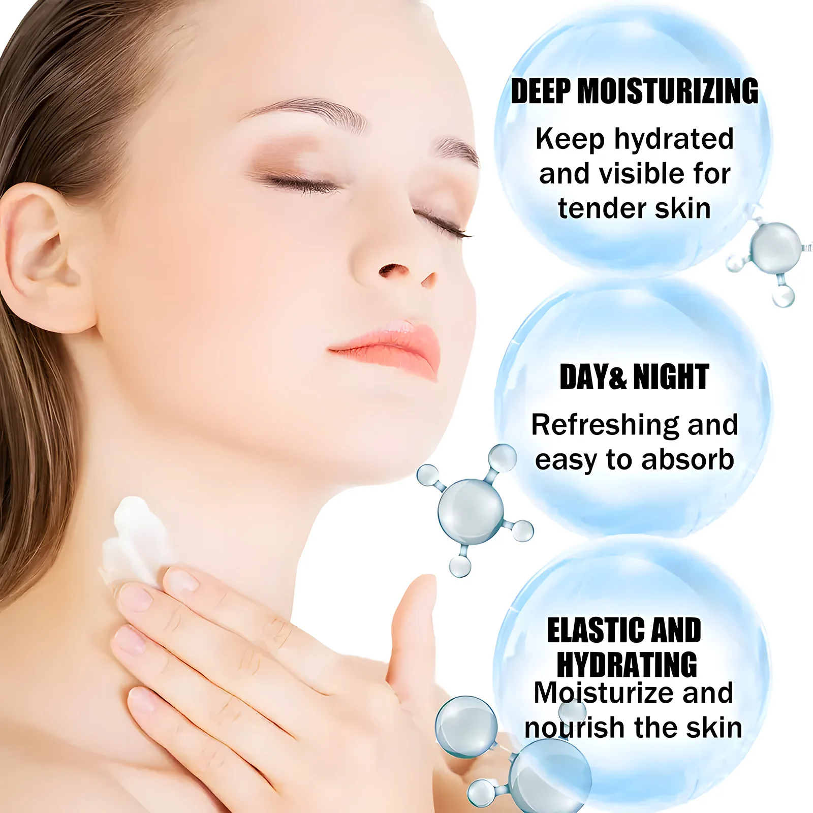 

Neck Tightening Cream, Collagen, Hyaluronic Acid, Retinol and Anti-Badic Acid, Glycerin Moisturizing and Nutrition, Soft, Elasticity, and Energetic Skin