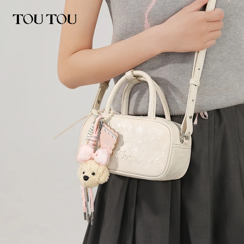 toutou bowling bag boston bag genuine logo bag shoulder bag handbag Crossbody Mini Purse bags for women korean popular bag