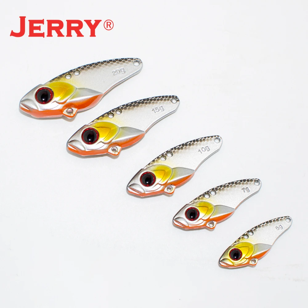 Jerry Rattlesnake 5g/7g/10g/15g/20g Metal VIB Lure Pencil Balancer Spoon Jig Painting Fishing Hard Bait Sinking Vibration Bait P