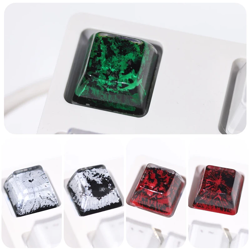 Personalized resin snow mountain key cap cross shaft mechanical keyboard creative game key cap single can be used as holiday gif