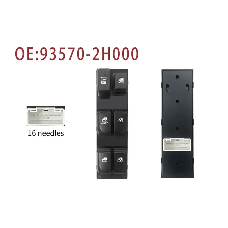 Excellent-Power Window Master Switch 93570-2H000 16-Pin Driver Side Control Button For Elantra HD 2007-2010 Avante Auto