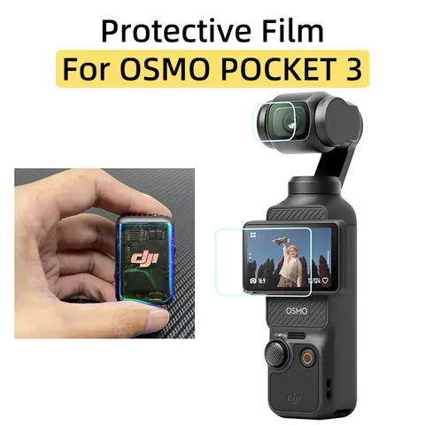 DJI OSMO POCKET 3 스포츠 카메라 렌즈 화면 보호 필름 DJI Mic 2 이미터 긁힘 방지 보호 필름 액세서리 키트