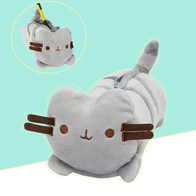 

Pusheen Cat плюшевый пенал портативная сумка-карандаш Kawaii большая сумка для хранения косметики корейские канцелярские принадлежности офисные принадлежности подарок