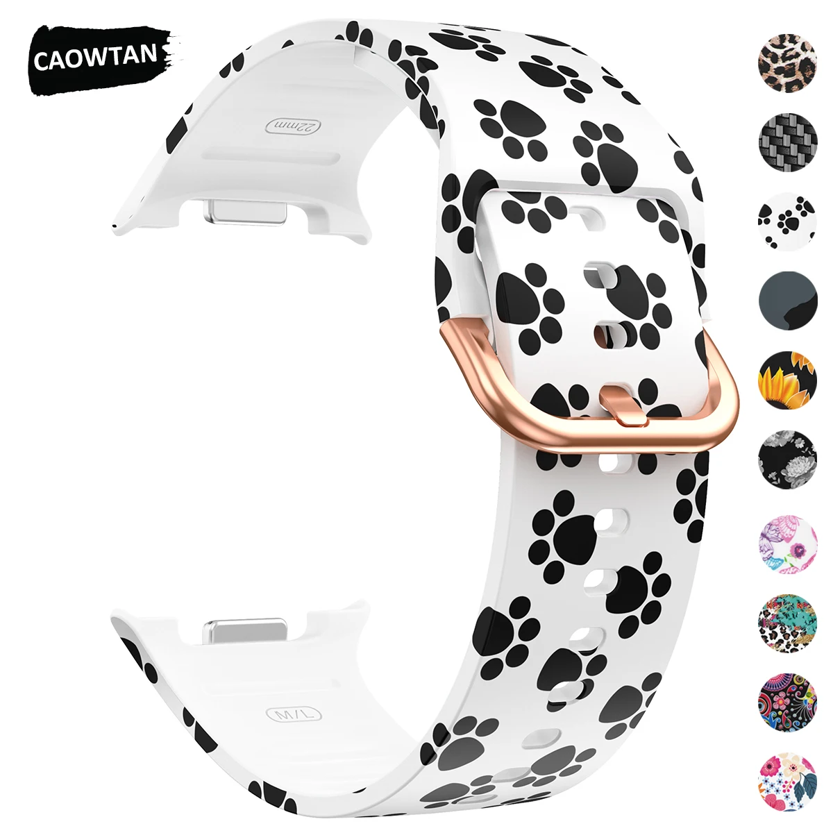 Sport-Silikonarmband für Samsung Galaxy Watch 8 40 44 mm/8 Classic für Damen, bedrucktes Gummiband für Galaxy 8 40 44 mm Band