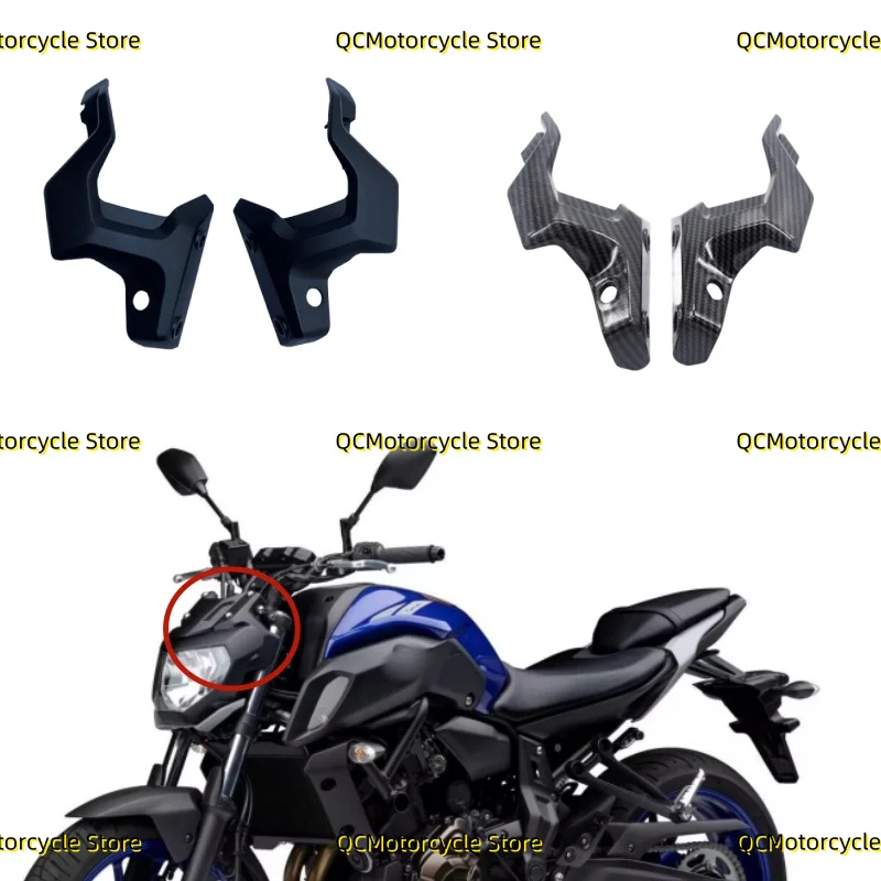 Motorcycle Front Lower Headlight Fairing Bracket Front Panel Fairing Cover Fit For YAMAHA FZ07 MT07 FZ-07 MT-07 MT 07 2018-2020