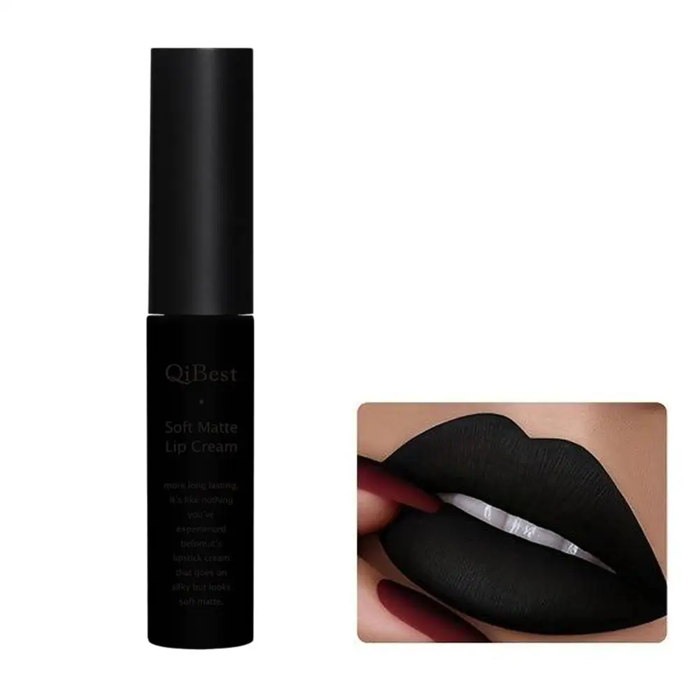 Lápiz labial líquido mate resistente al agua, brillo de labios, maquillaje, tubo de terciopelo, tinte labial, pigmento duradero L4F0, 1 piezas