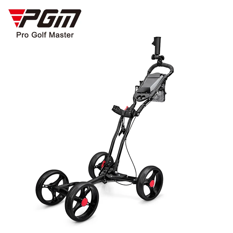 PGM QC005 high quality golf push trolley 4 wheel foldable golf trolley