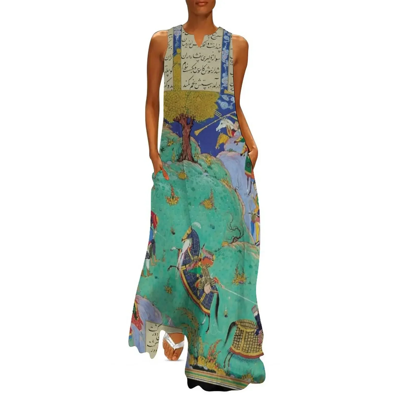 

Persian Miniature Long Dress Dress vintage womans clothing summer dresses sexy short dresses daring Dress