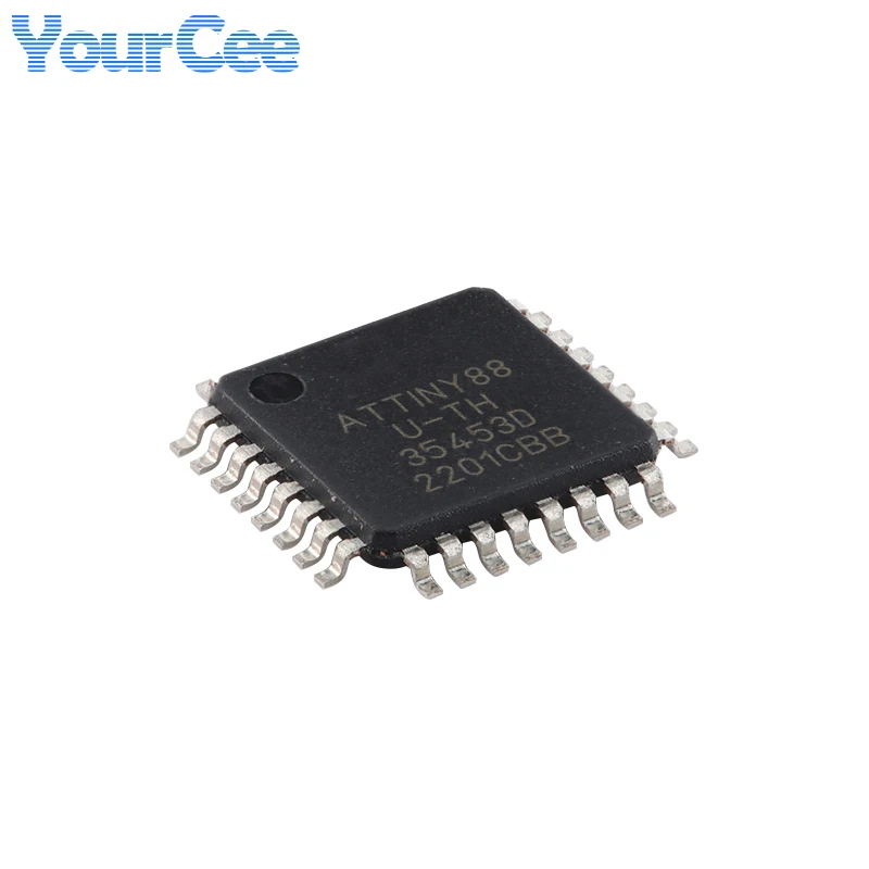 ATTINY24A-SSU ATTINY414-SSNR SOIC-14 ATTINY88-AU TQFP-32 ATTINY85-20PU PDIP-8 ATTINY10-TSHR 8-bit AVR Microcontroller Chip