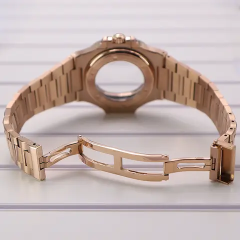 रोज़ गोल्ड 40 मिमी वॉच केस ब्रेसलेट नीलम ग्लास Seiko NH35 NH36/34 NH38 मूवमेंट वॉच एक्सेसरीज़ 29.8 मिमी डायल मॉड नॉटिलस के लिए 10 best sales सेको मॉड केस - №4