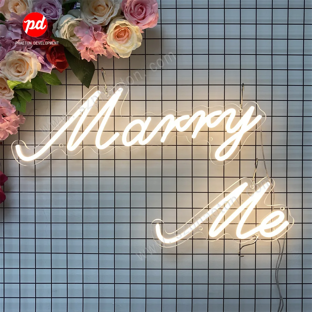 

Amazon Shenzhen LED Wedding Decoration Neon Lights Marry Me Marries Me Neon Lights