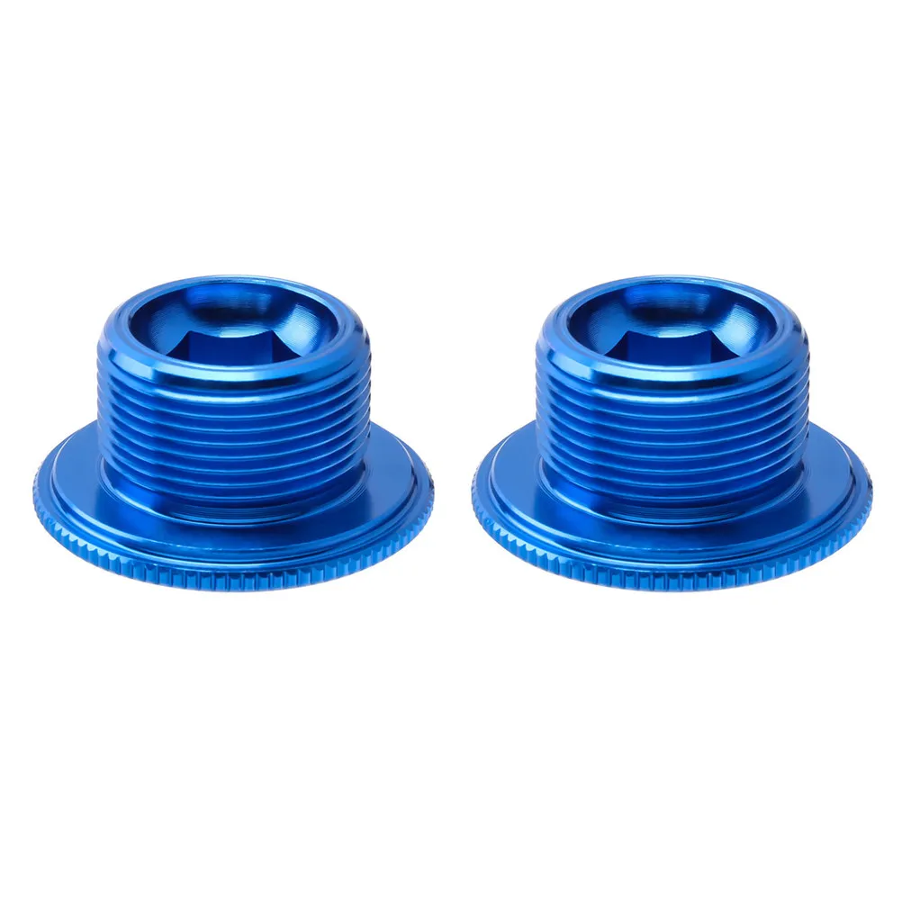 

2Pcs Bike Crank Arm Bolt Set Aluminum Alloy Crank Cover Strong Texture Options Compact Design for Cycling
