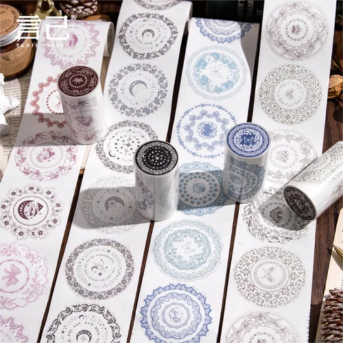 1 Uds./1 lote de cintas adhesivas decorativas, pegatinas japonesas de papel para álbum de recortes decorativo de estética jungla