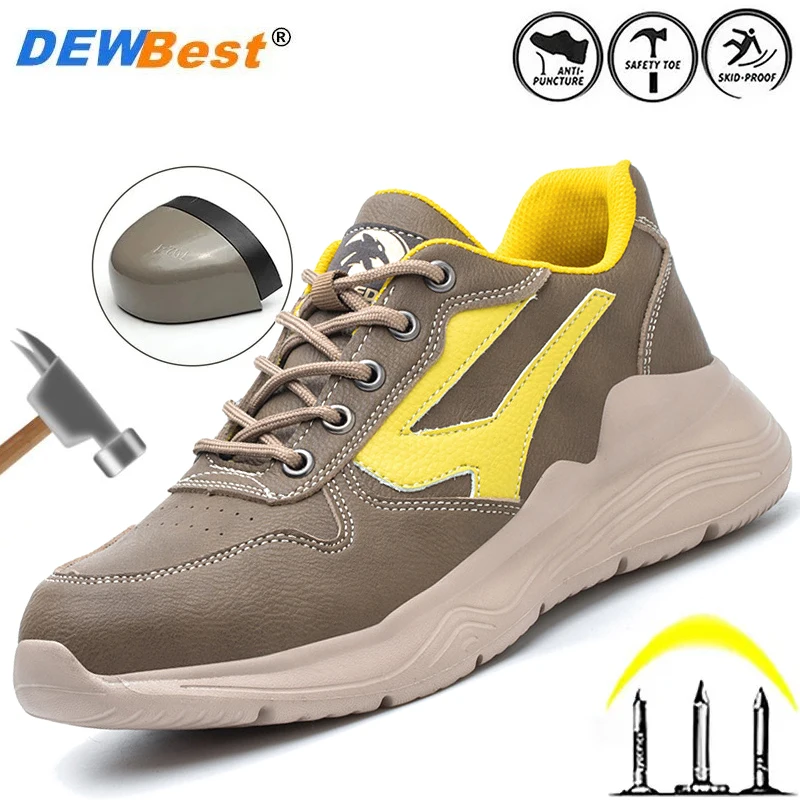 Spring new steel head anti-smash anti-puncture wear-resistant safety work shoes comfortable 6kv insulated shoes