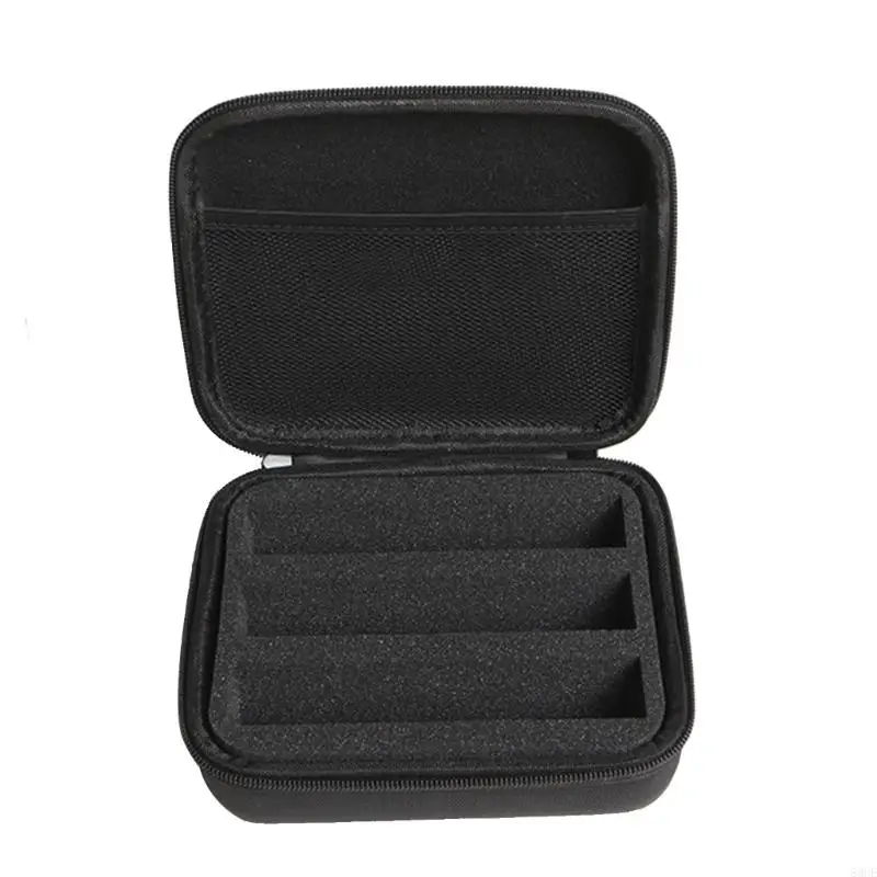 Eyeglasses Travel Carrying Case Scratchproof 3 Slot Sunglass Bag with Handle 83CE