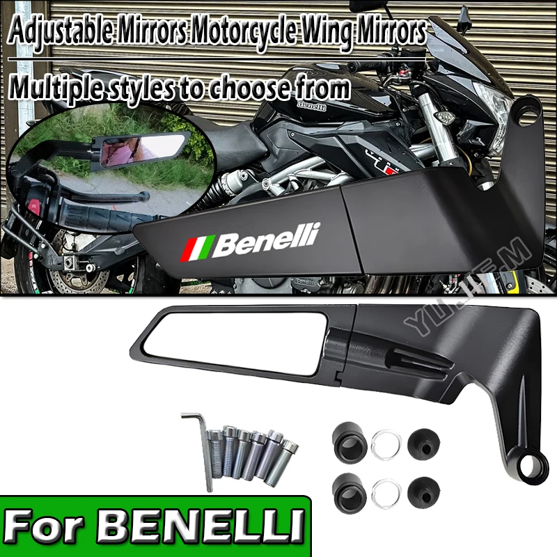 Kits de Espejos Retrovisores Ajustables para Motocicleta BENELLI 502C 752X 902S Leoncino TNT TNT125 300 600 899, Espejos Laterales para Moto
