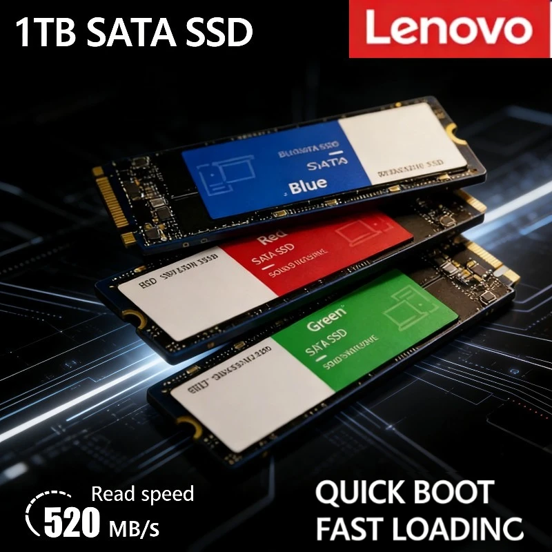 

Твердотельный накопитель Lenovo SATA 2280 M.2, высокоскоростной SSD 1 ТБ/2 ТБ/4 ТБ для внутреннего хранения данных